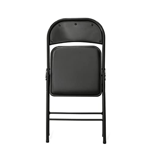 Amazon Basics 30FC02S4-BK Vinyl-Padded Metal Steel Folding, Black, 4-Pack Chair thumb #4