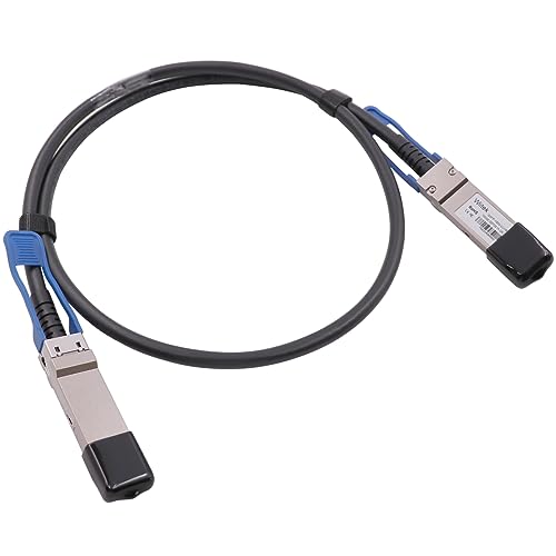Image of 100GbE QSFP28 DAC Twinax Cable, 1 Meter 100GBASE-CR QSFP28 to QSFP28 Passive Copper Cable, Compatible for Cisco QSFP-100G-CU1M, Ubiquiti, Mikrotik, Netgear, Supermicro, Open Source Switches