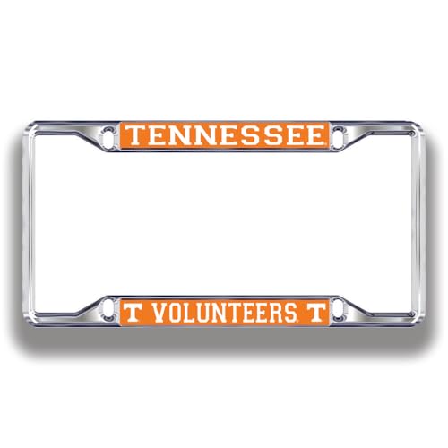 Elite Fan Shop Tennessee Volunteers License Plate Frame Silver