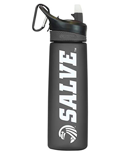 Salve Regina University Tritan Plastic Frosted Sport Bottle, Design-1 - Black