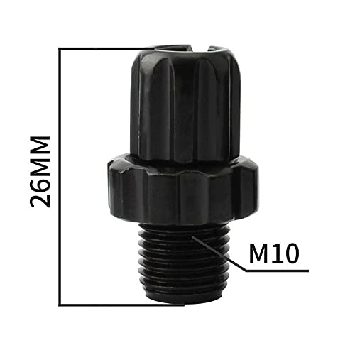 Homesogood 6Pcs Bike M10 Bolts Brake Handle Lever Aluminum Alloy Brake Lever Adjuster Bolt Bicycle Brake Handle Accessories(Black)(Black) #TOP2