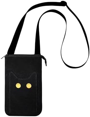 S.Leaf Crossbody Bag for Women Small Phone Crossbody Wallet Purses Cat Lover Mini Bag School Travel Birthday Gifts for Women