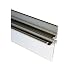 Chrome Framed Shower Door Replacement Drip Rail with Vinyl Sweep - 32" Long