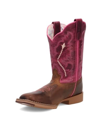 Dan Post Western Boots Girls Leather Salina 12.5 Child Tan DPC4003