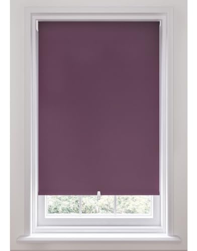 Image of Swish Cordless Blackout Roller Blind, Mulberry, W90 Cm x D170 Cm