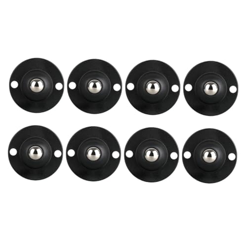 HEALSOPTHY 8個 粘着式転キャスター 収納ボックス ゴミ箱 家具用滑らか移動ホイール 鋼球内蔵耐久設計で取り付け簡単