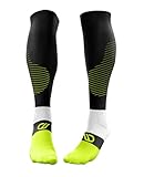 RUNSTARS Kompressionssocken für Sport, Laufen, Marathon und Triathlon I Premium Laufsocken mit gleichmäßiger Kompression und verstärkter Ferse I Kompressionsstrümpfe Herren & Damen