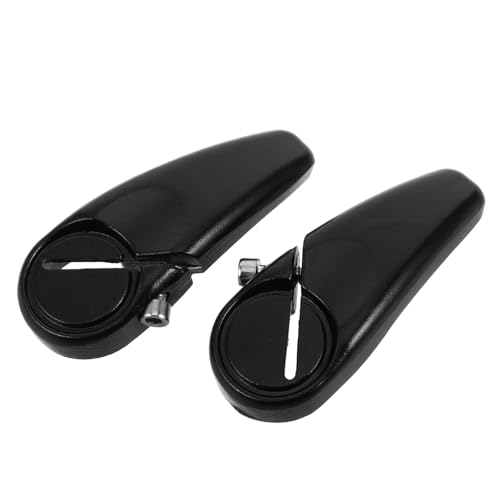 MUELODSIC 1 Par Manillar Extremos De Bicicleta Mango De Entrenador De Bicicleta Extremos De Barra para Bicicleta De Montaña Extensión De Bicicleta para Aleación De Aluminio Negro