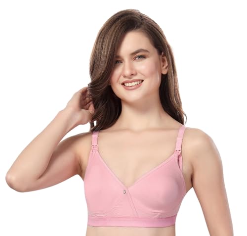 Image of Fabme Women's Cotton Nursing, Maternity, Feeding, Seamless Regular Bra