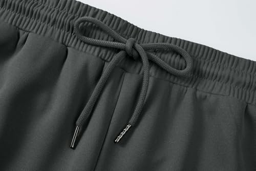 Pantalon de jogging homme baggy uni gris coupe ample style rétro Y2K