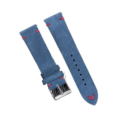 Bracelet de montre en cuir suédé bleu yingyingjia pour remplacer votre bracelet