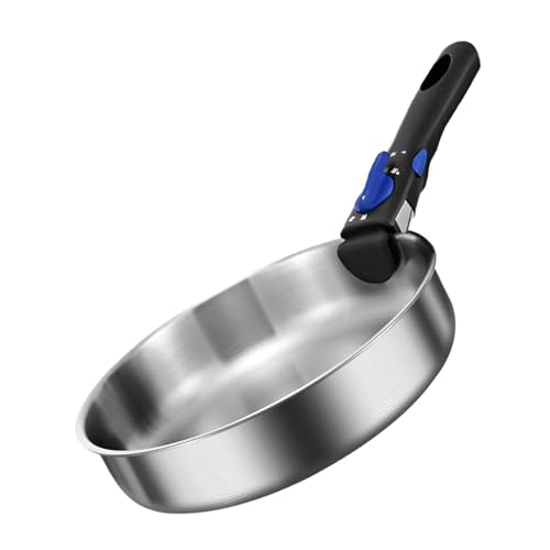 Sartenes antiadherentes,Sartén antiadherente | Ollas de cocina de acero inoxidable mango extraíble,ollas y sartenes, antiadherente, utensilios de cocina portátiles, sartén no recubierta f