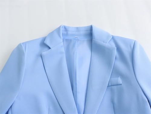 Woman Suits Elegant Notch Lapel Single Button Pants Sets Formal Office Two Piece2