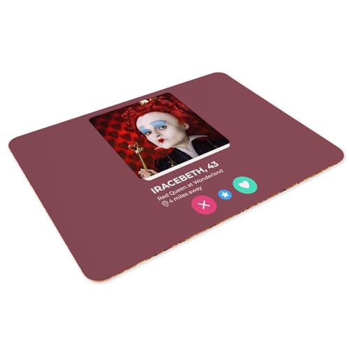 Set de table liège grand format haute qualité motif Red Queen Alice Wonderland - 3
