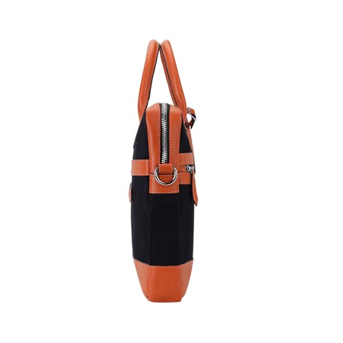 HAMMER COAL Royal Spade Executive Leather Bag