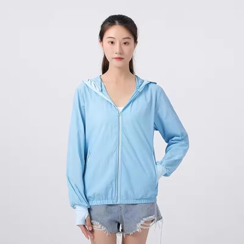 Image of Sun Protective Jacket UPF 50+ Air Conditioner Hoodie Lightweight Cooling Clothes with Fans Stay Cooling in Summer