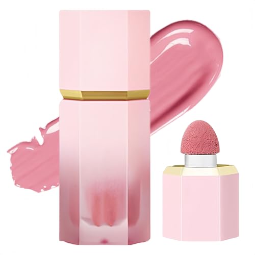 Long-Wearing Liquid Blush Makeup Stick, Natural Color, Waterproof, Lightweight for Cheeks, Mature Skin, Smudge-Proof Cream Blush