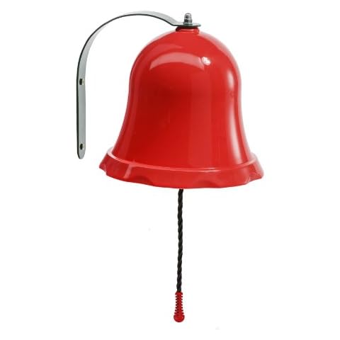 Little Duck Bear Bell Including Fittings For Kids Climbing Frames or Tree Houses - Red Cover