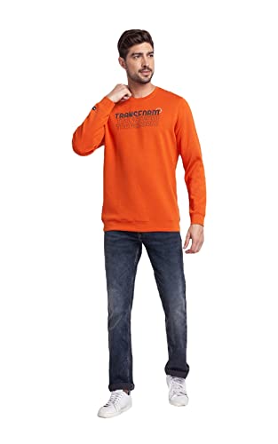 Image of Spykar Men's Cotton Round Neck Sweatshirt