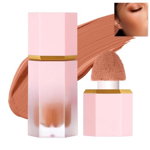 Beauty Searcher Maquillaje colorete líquido mejilla crema gel, suave, ligero, transpirable, duradero, resistente a las manchas, maquillaje colorete tinte piel (#106 traje de cumpleaños)