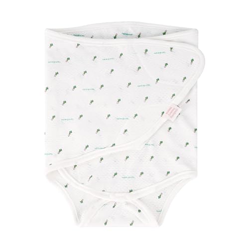 Image of Malang Honey] 100% Organic Swaddle Strap (Suit Type) for Newborn Baby - Real Mesh (Spring, Summer, Autumn) Made in Korea (Green Onion Farm, S)
