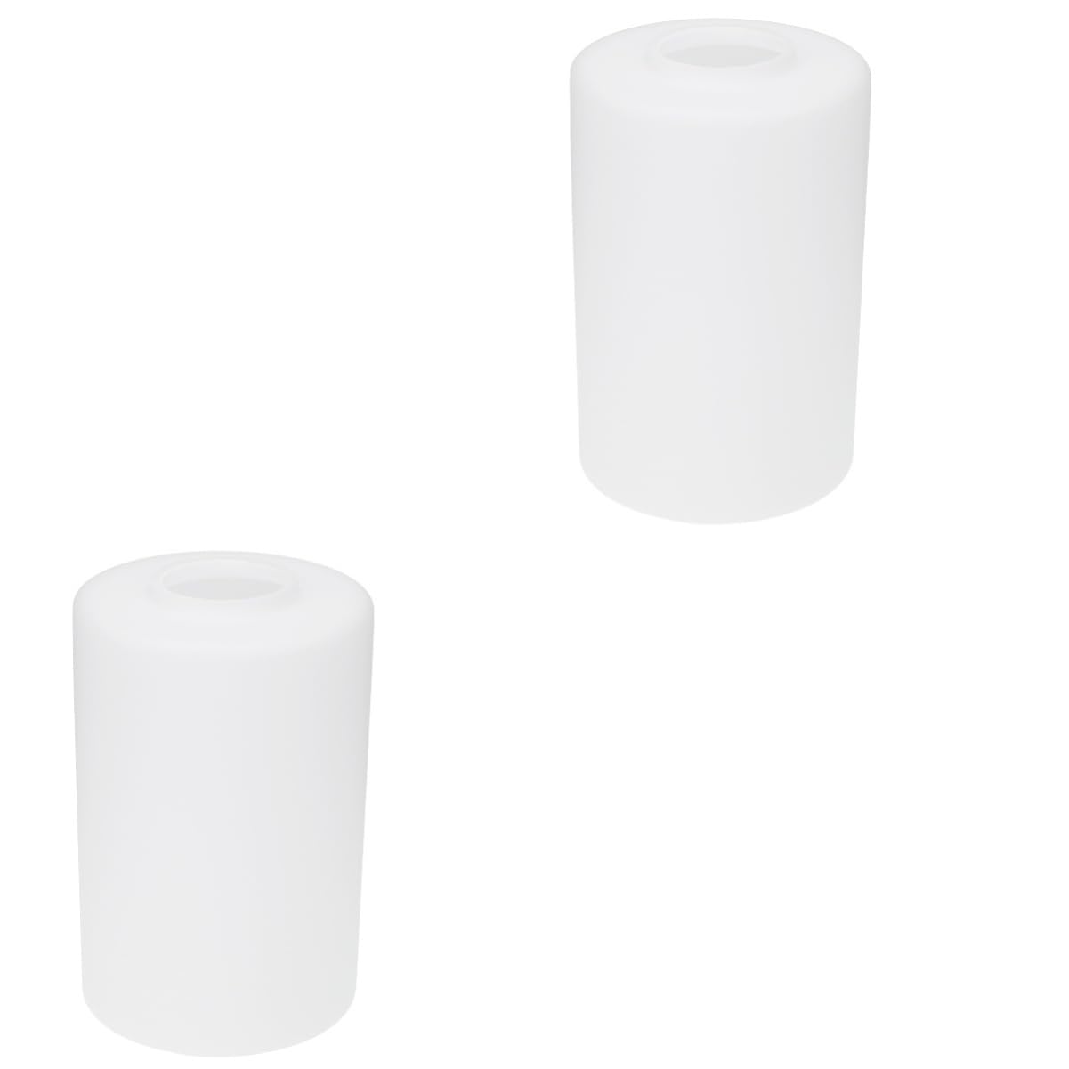 ARTIBETTER 2pcs Lampshade Glass Light House Decorations for Home Alabaster Lamp Shade Cylindrical Lamp Shade Lamp Shades for Floor Lamps Torchiere E27 Branches White Light Bulb