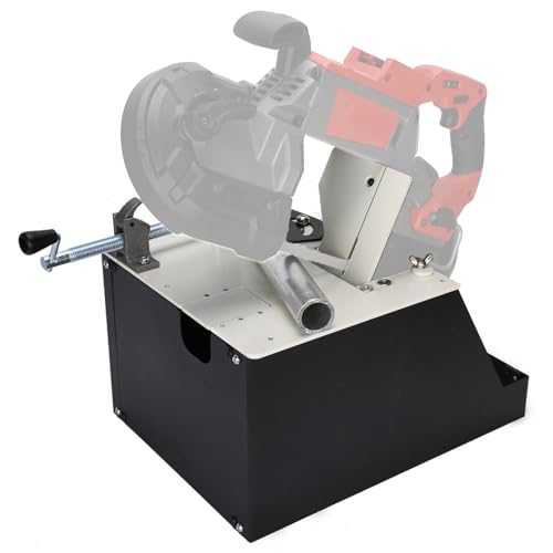 DITKOK Heavy Duty Alloy Steel Portable Band Saw Stand for Milwaukee 2729-20 Portable Bandsaw, 2-in-1 Versatile Portable Bandsaw Table for Vertical & Horizontal Bandsaw (Saw Not Included)