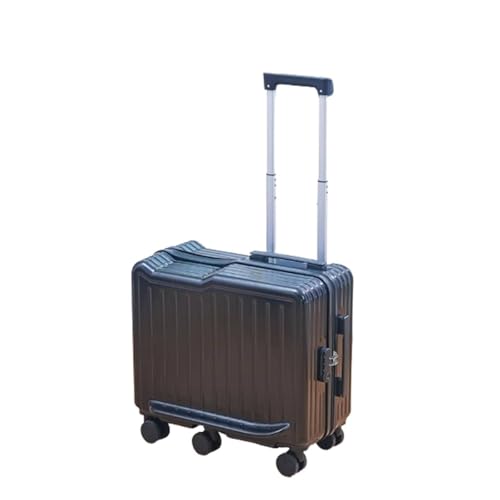 Bagage cabine rigide ABS noir 22" valise à roulettes pivotantes et assise de voyage
