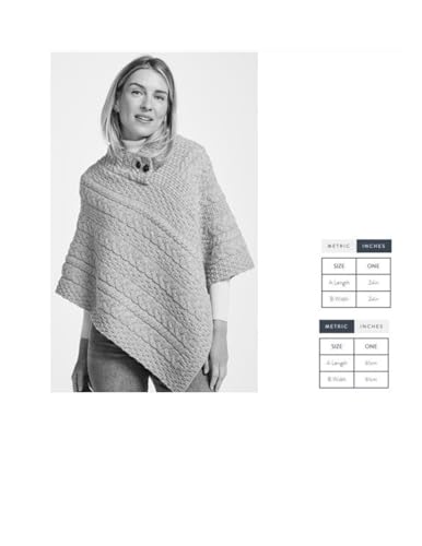 Image of Irish 100% Merino Wool Poncho for Women Made in Ireland