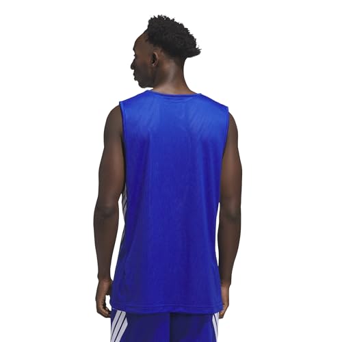 adidas Homme M Everyday Pro Bball Jersey Shirt, Royal Blue/White, 4XL