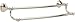 Delta Faucet Cassidy 24 inch Double Towel Bar, Polished Nickel, Bathroom Accessories, 79725-PN
