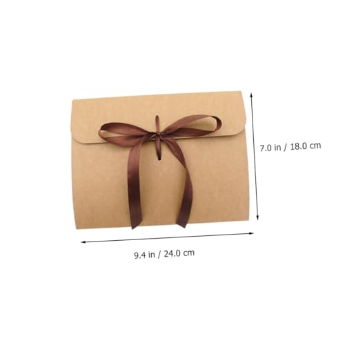 Enveloppes rétro kraft pour invitations lettres format vintage x10 - 3