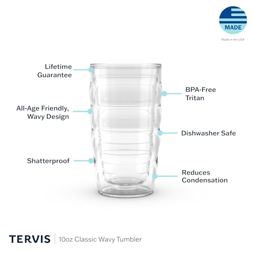 Tervis Wavy Tumbler 10-Ounce Clear