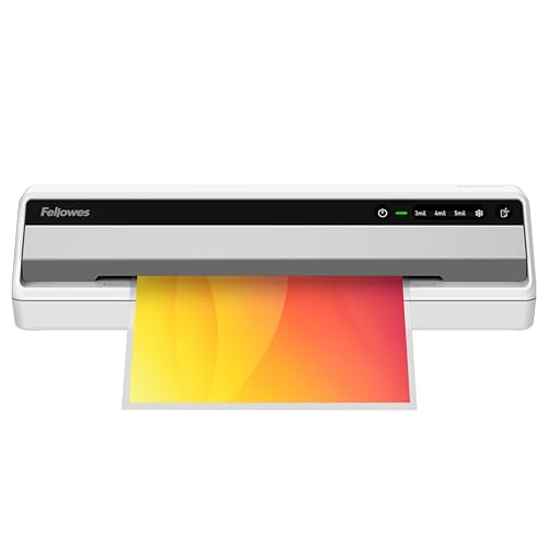 Fellowes Saturn 125 Thermal and Cold Laminator Machine with 10-Sheet Starter Kit, 12.5 inch, Easy and Fast Warm-Up, Jam-Free Design image 2