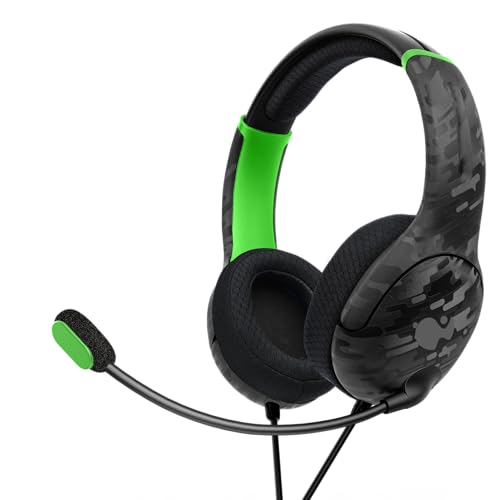 PDP AIRLITE - Auriculares con cable: carbono neón - Xbox Series X|S, Xbox One y Windows 10/11 PC