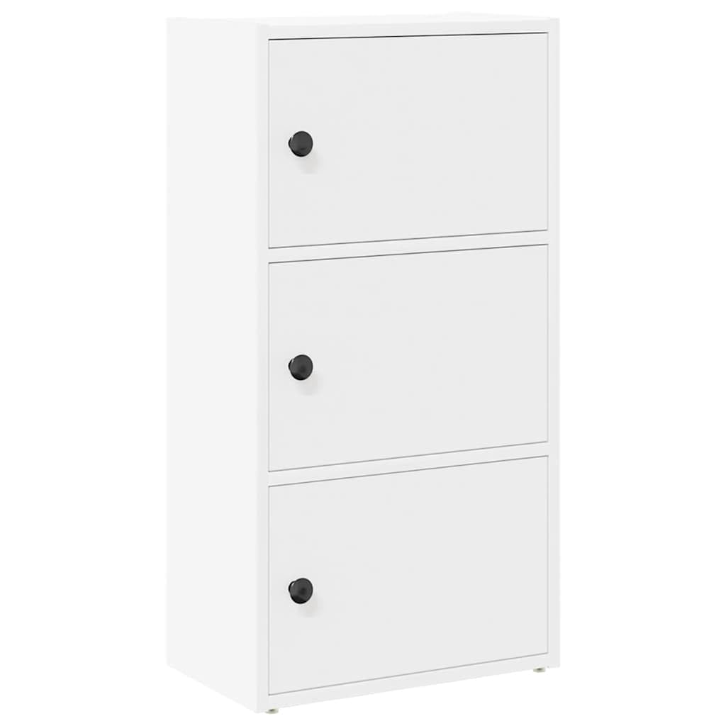 vidaXL Estantería de Madera de ingeniería Blanca 40x24x77 cm, estantería para Libros, estantería para Libros, Estante de Almacenamiento