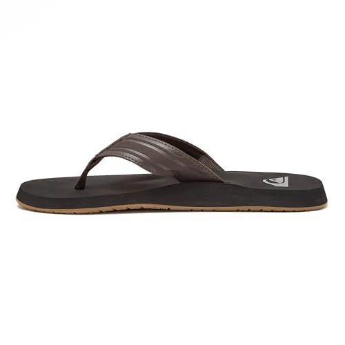 Image of Quiksilver Monkey Wrench Flip Flops for Men, Arch Support Athletic Mens Sandals, Thong Mens Slides