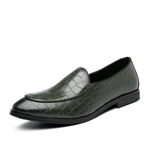 Dress Shoes for Men Men's Faux Leather Red Wedding Loafers Formal Dress Shoes for Special Occasions