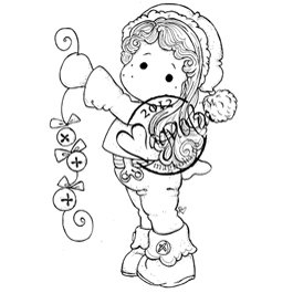 Magnolia A Christmas Story Cling Stamp 2 x 3.25-inch Package-Jingle Jangle Tilda