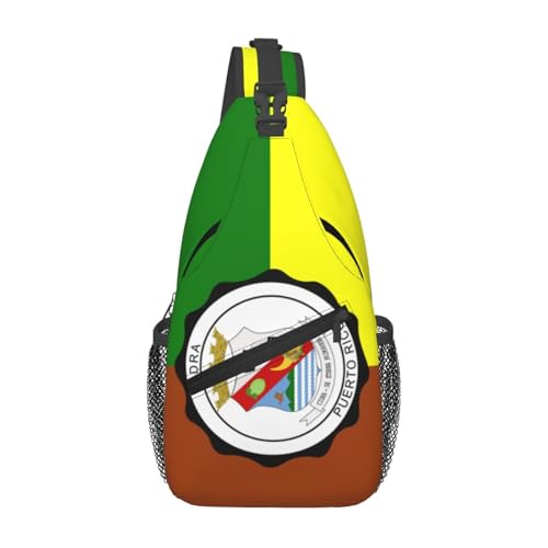 Bandera De Cidra, Puerto Rico Crossbody Bags For Women Men Chest Backpack Gym Shoulder Bag Travel Outdoor Sports Casual Crossbody Bags