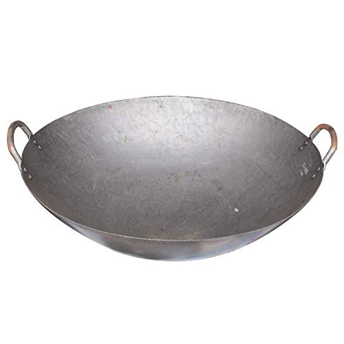 Wok de hierro tradicional de 46 cm