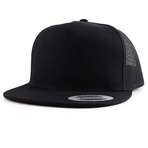 Image of Armycrew Oversize XXL Structured Blank 5 Panel Flatbill Snapback Mesh Cap