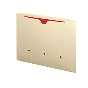 Smead End Tab Dental-Style File Jacket, Reinforced Straight-Cut Tab, Flat-No Expansion, Letter Size, Manila, 50 per Box…