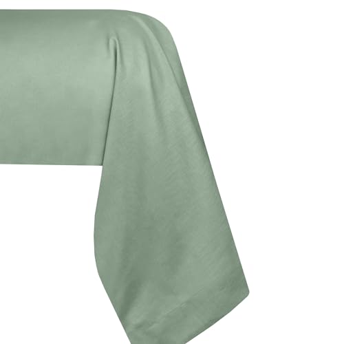 STOF – Funda de Almohada – Talla 45 x 185 cm – Calidad percal de algodón – 100% algodón con certificación Oeko-Tex – Color Verde – Modelo Elíseo – Ropa de Cama para casa
