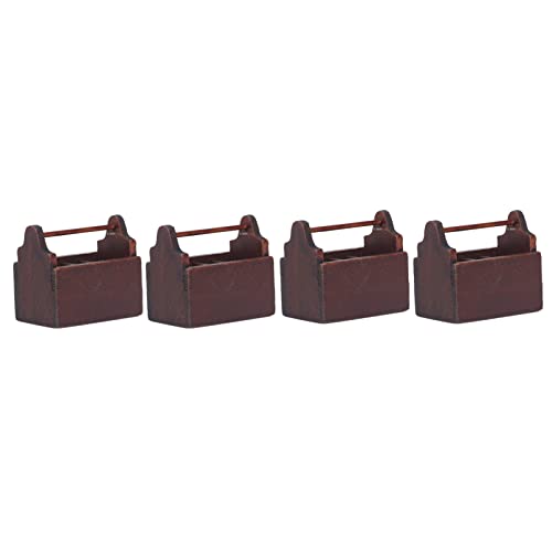 Conjunto de Caixa de Ferramentas retrô Em Miniatura, Decorações de Casa de Bonecas, Ornamentos de Si