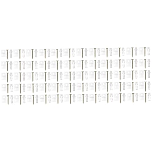 Mipcase 150 Ensembles Kit de Suspension pour Transparent Ancrages de Montage Outils de Fixation pour Plaques Installation Facile Résistante