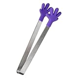 DOITOOL Silikon Küchenzange Mini Lebensmittelecht Bpa frei Vielseitig für Eiswürfel Zuckerwürfel Bbq Pasta Haushalt Kompakt Tragbar Sicher Rutschfest Griff Küchengerät
