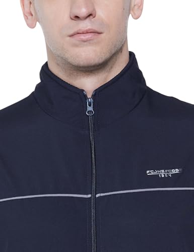 Image of Qube By Fort Collins Men's Lightweight Jacket - Full Zip Casual Jacket for Men | Stylish High Neck Sporty Jacket with Zip Pockets for Spring, Autumn, Travel & Daily Wear