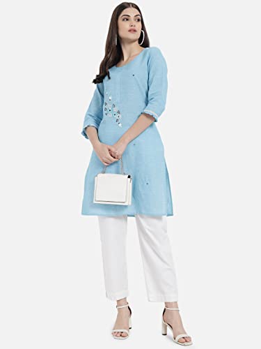 Image of Women's South Cotton Solid Kurti for Girls