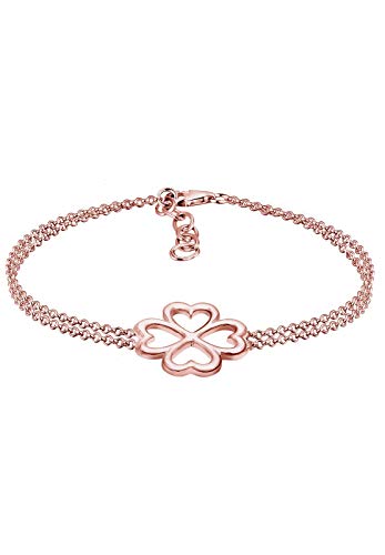 Preisvergleich Produktbild Elli Armband Kleeblatt Glücksbringer Luck 925 Silber